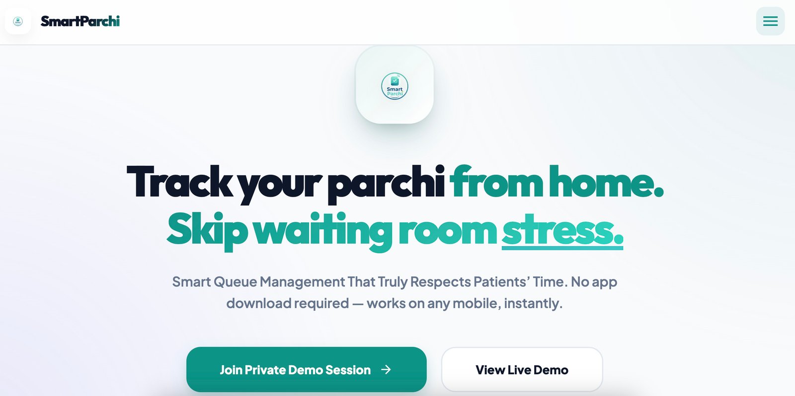 SmartParchi Clinic Queue System